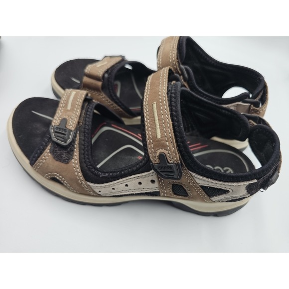 Womens Ecco Yucatan Sandals Offroad Size 7 US Euro 38 Birch - Picture 3 of 5